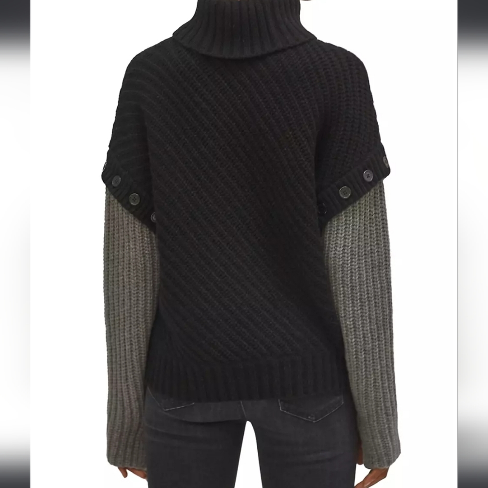 Equipment Aluine Layered Wool-Blend Turtleneck Sweater - Picture 10 of 14